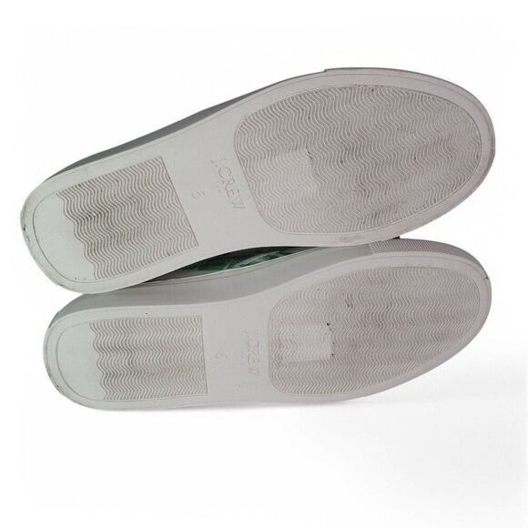 J. Crew Road Trip Tropical Leaves Print Slip-on Casual Sneakers AY567 Women's 5 - Picture 8 of 10